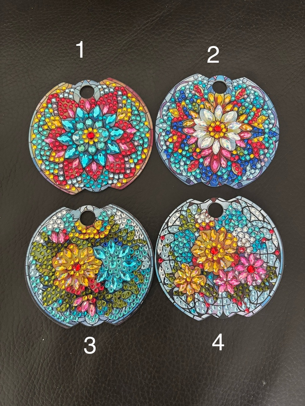 Hand Crafted Stained Glass Design Travel Mug Lid Cover - Pick 2 (sealed)
